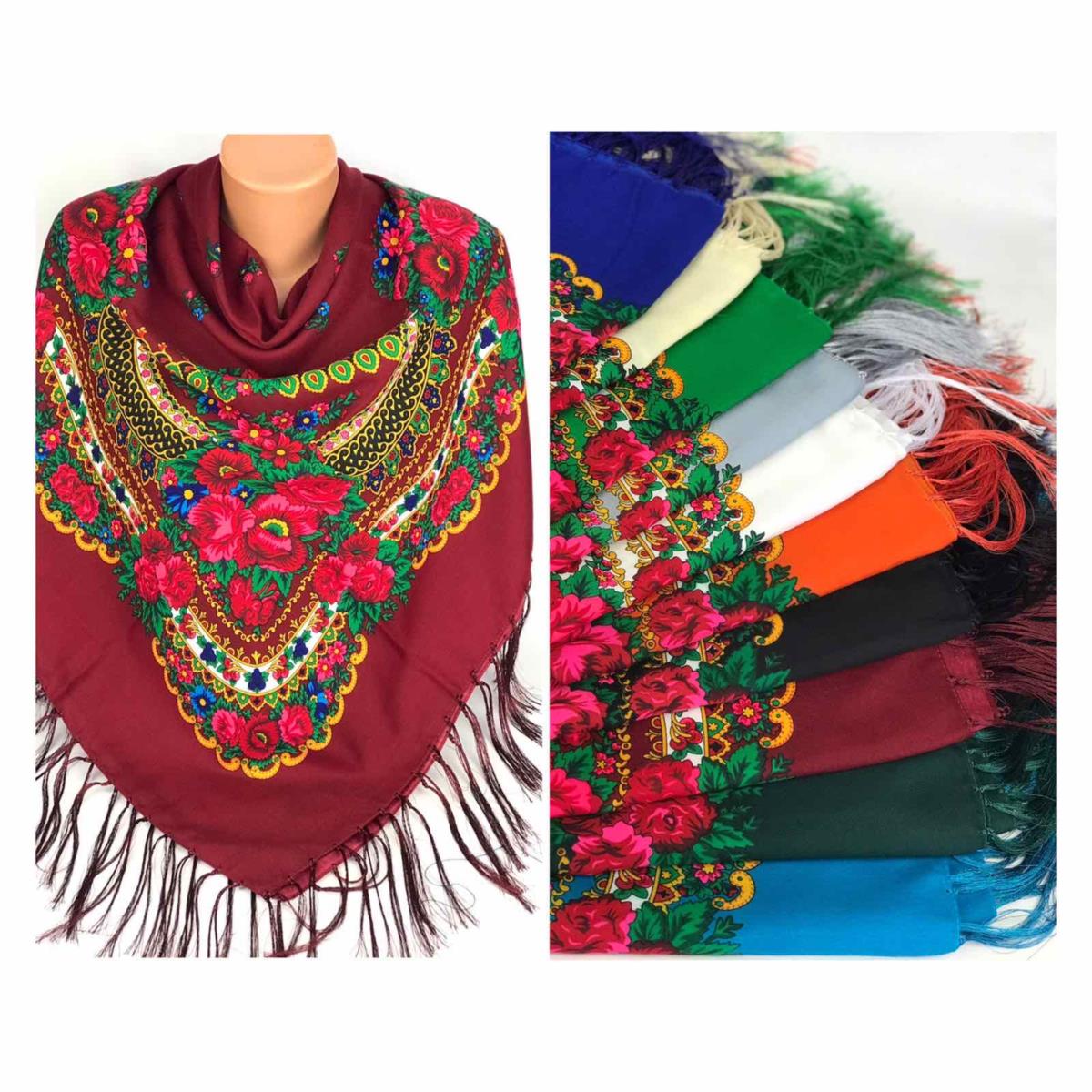 Хустка  з  маками